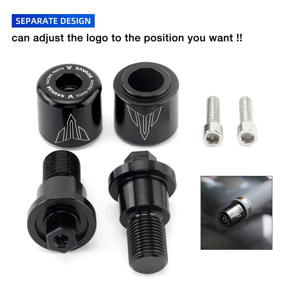 Handlebar Grip Bar Ends Cap For YAMAHA MT07 Tracer MT09 MT10 MT 07 125 FZ 09 10 FZ1 FZ6/N/S XJ6 XSR 700 900 TDM 850 Motorcycle