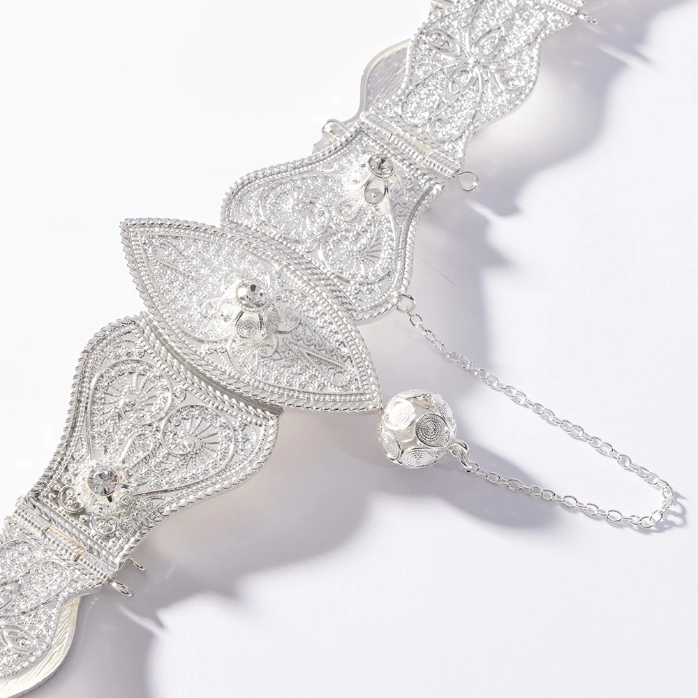 LUIZADA جودة عالية القوقاز العرقية القديمة الذهب والفضة حزام المرأة القوقازية التقليدية الزفاف الخصر سلسلة #6