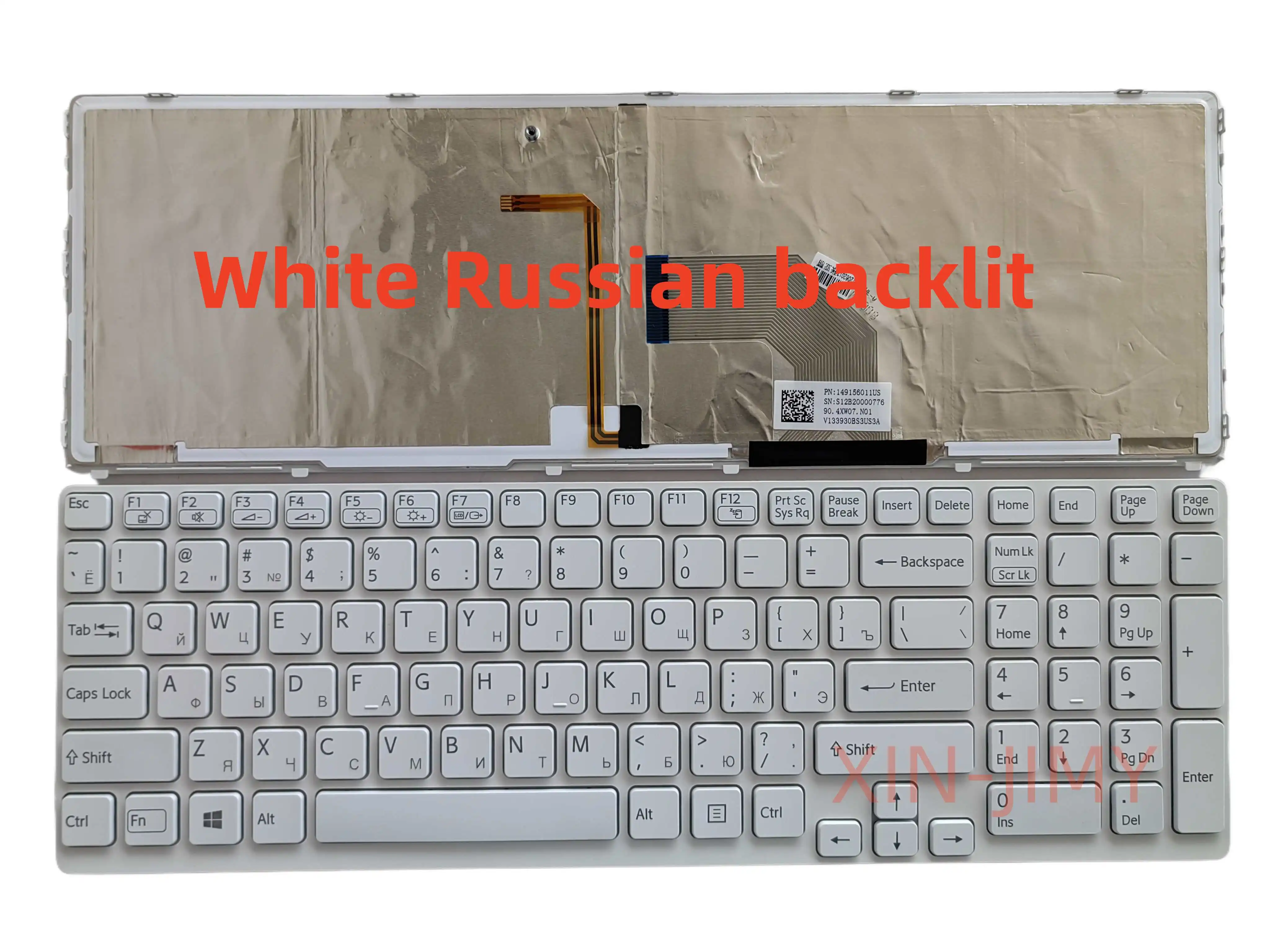 

Russian backlit white Laptop Keyboard For Sony SVE171 SVE171G11V SVE171G11N SVE171A11W SVE17115FGB SVE171C11W