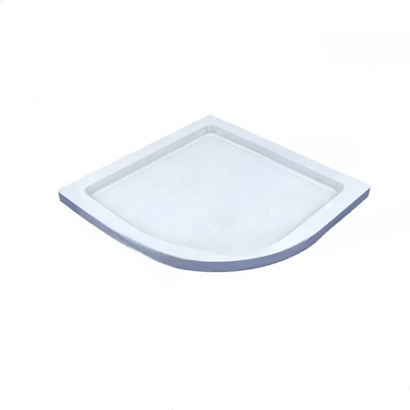 

ABS basin white black fan-shaped square L-shaped shower enclosure base 5cm basin