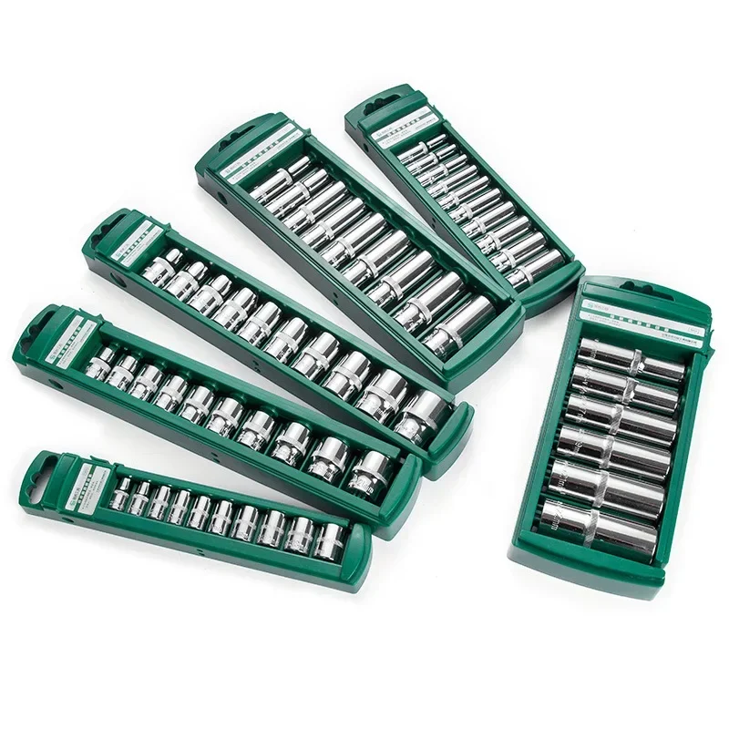6 9 of 10 stuks Drive Socket Set 1/4