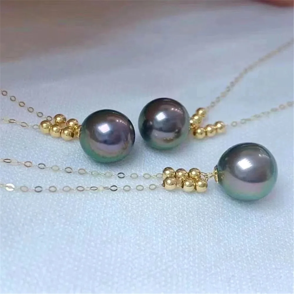 

DIY Pearl Accessories G18k Gold 6+1 Integrated Chain Empty Support Simple Pendant Necklace Pendant Belt Chain G324