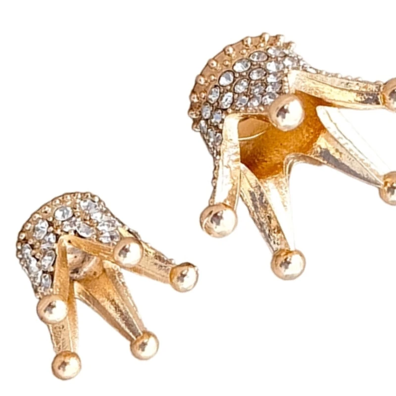 

Rhinestone Tiara & Mini Alloy Crown for Dollhouse; 2/3pcs Princess Crown Model Toys; Dollhouse Miniature Accessories