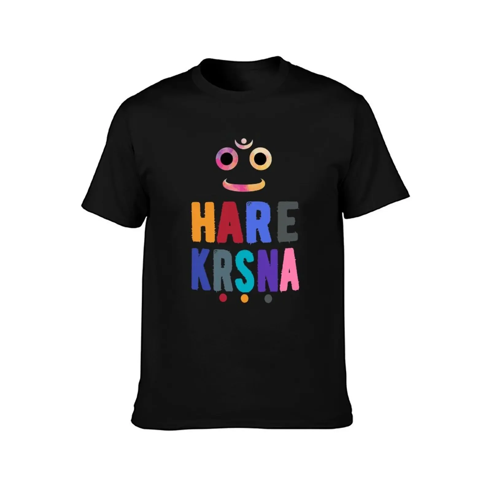 Hare Krishna with retro vintage Jagannath face Divinely Handsome T-Shirt oversized mens designer t shirt