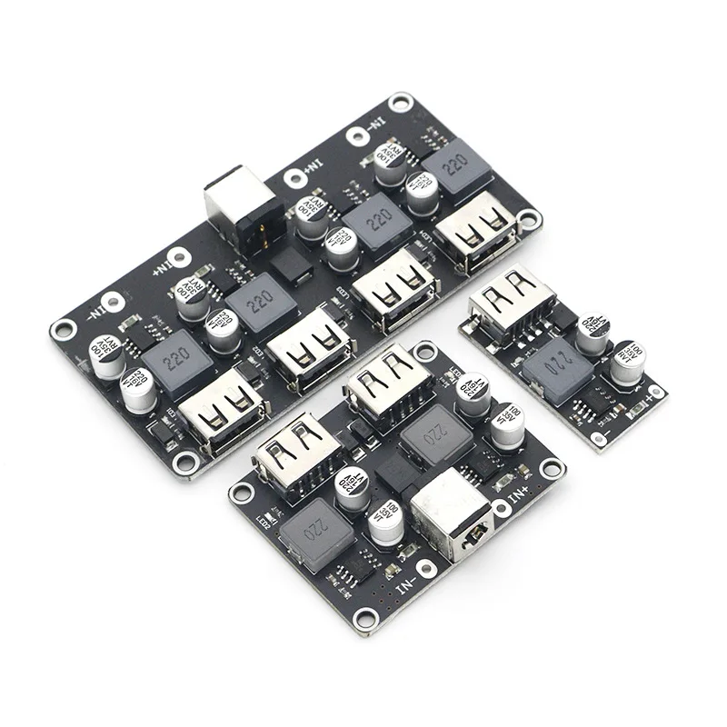 

Модуль понижения напряжения постоянного тока QC2.0 QC3.0, быстрая зарядка, USB-зарядное устройство для мобильных телефонов, поддерживает Apple Huawei FCP