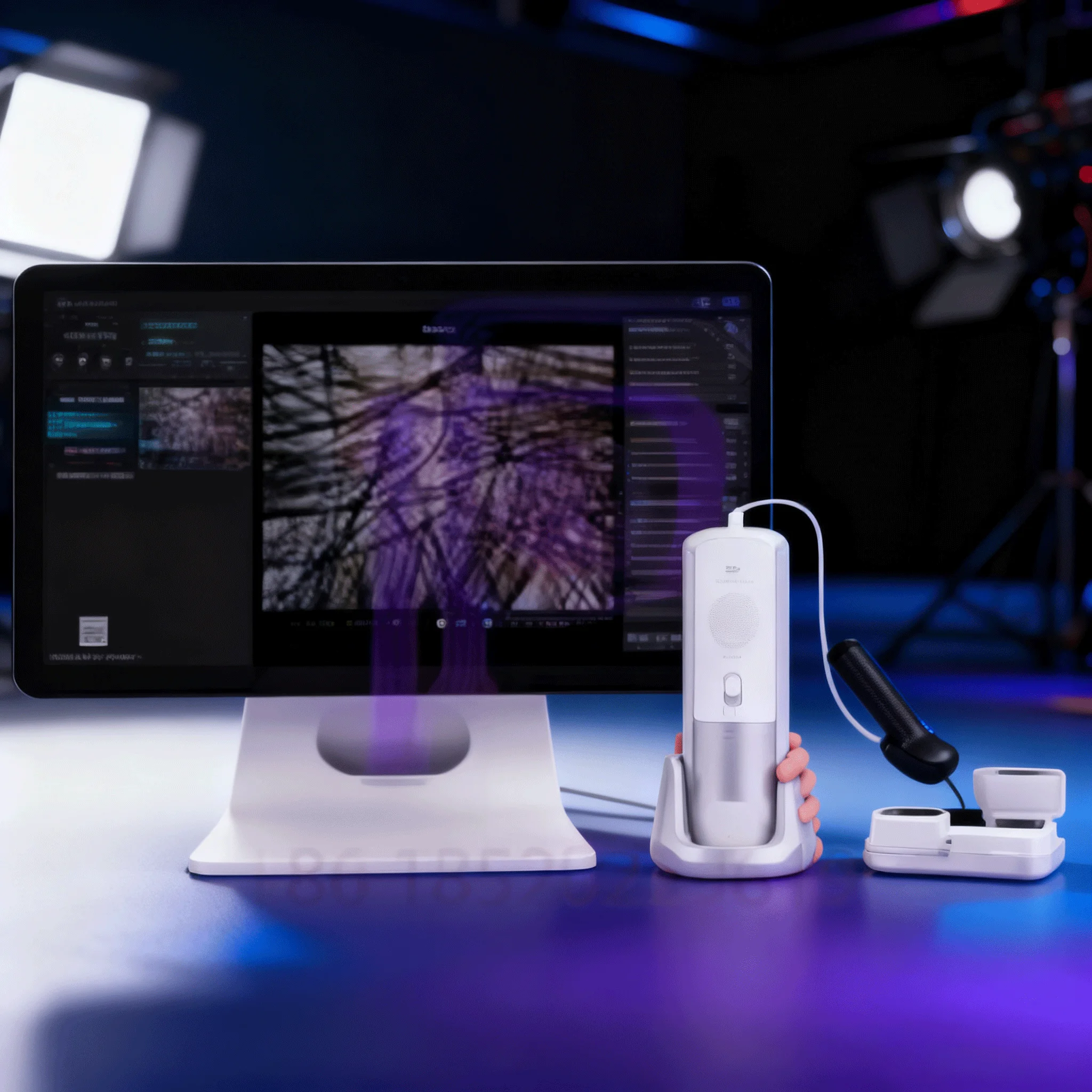 محلل احترافي عالي الدقة لفروة الرأس 200X AI تصوير بصيلات الشعر مع تقرير صحي أداة مرآة سحرية للصالون