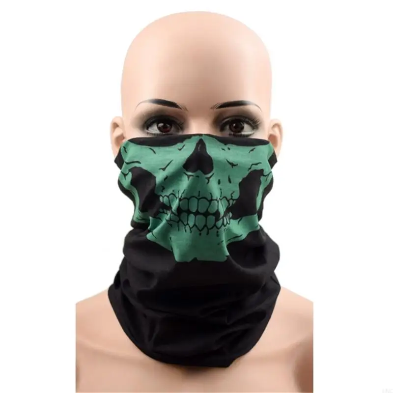 49mc Punk Skull Print Face Mask