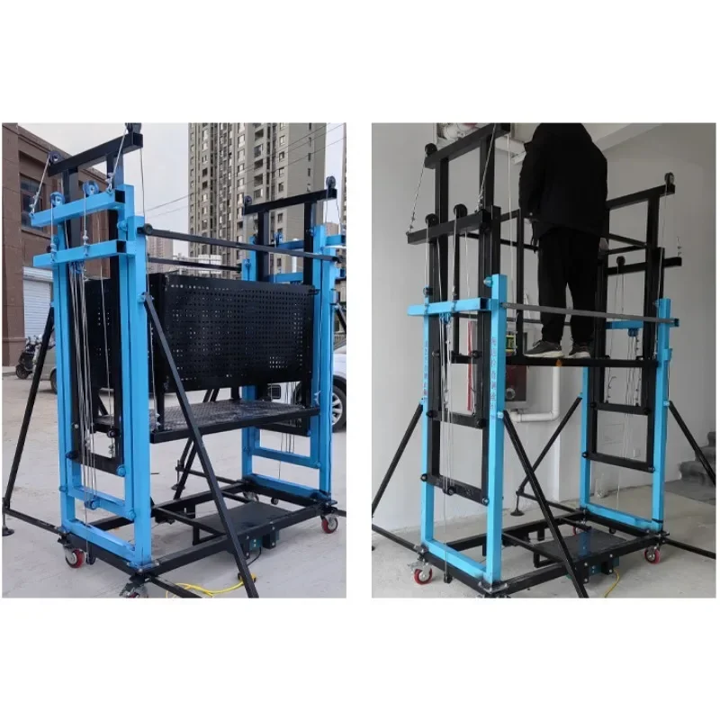 Mobile electric scaffolding remote control lift automatic loading and unloading construction site folding hoist