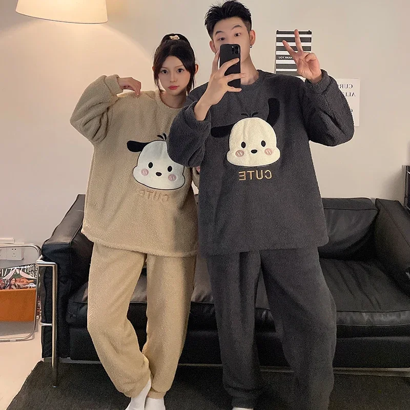 sanurgente-pyjama-d'hiver-pour-couple-chien-pacha-pantalon-a-manches-longues-pur-coton-ensemble-2-pieces-vetements-de-detente-pour-couple