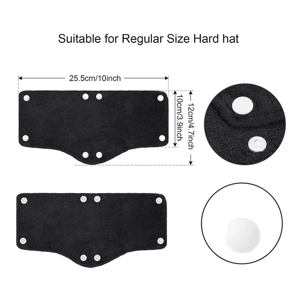 

A002 24 Pieces Hard Hat Sweatband, Cotton Helmet Sweatband Hard Hat Liner, Washable Sweat Band Reusable Safety Sweat Band,B