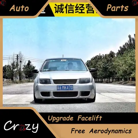 Fit For 02-06 Old Bora Modified r Style Full Body Front Rear Bumper Side Skirts Spoiler Airflow Kit