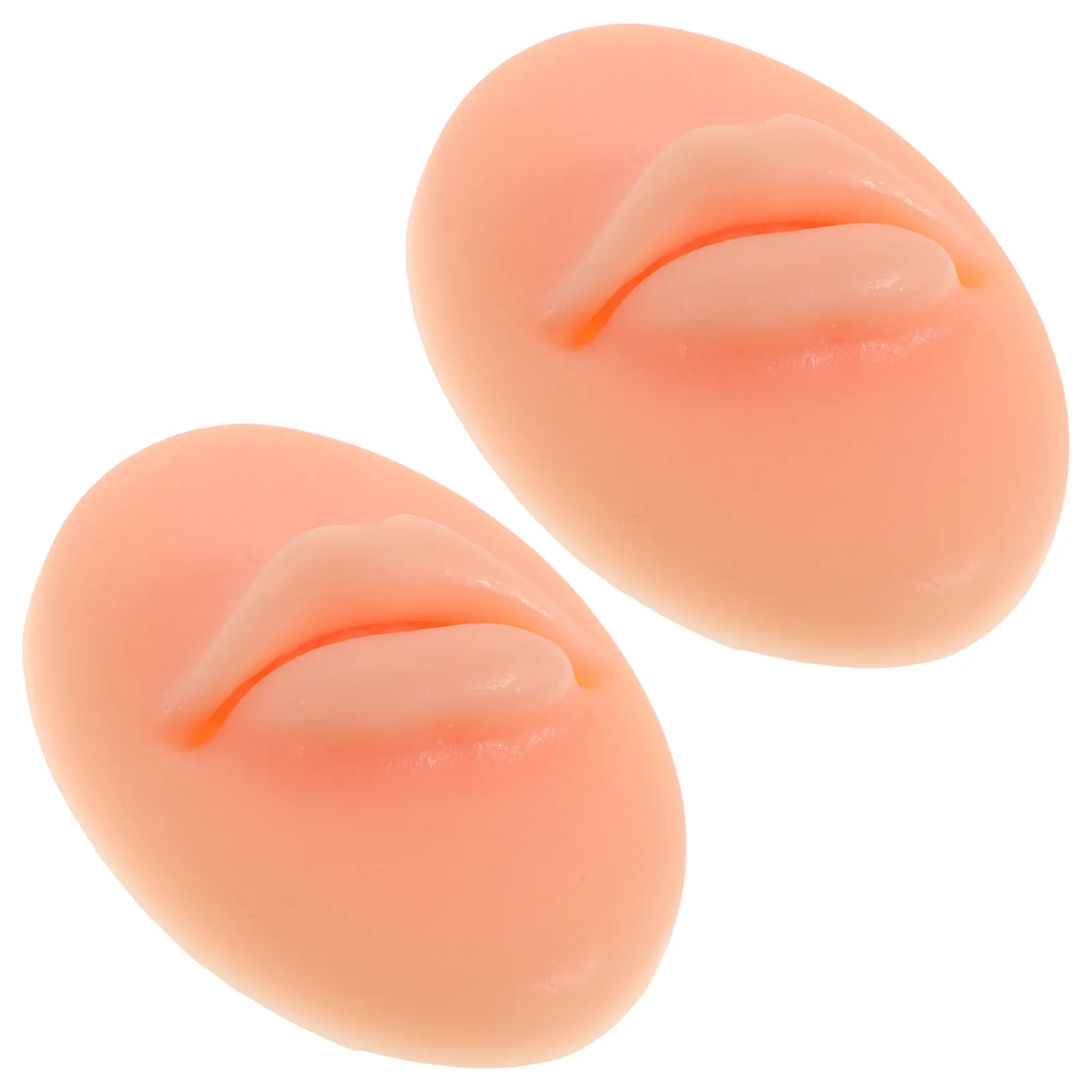 

2 шт. силиконовые реалистичные искусственные губы для татуажа и профессионального макияжа, портативные, для тренировок