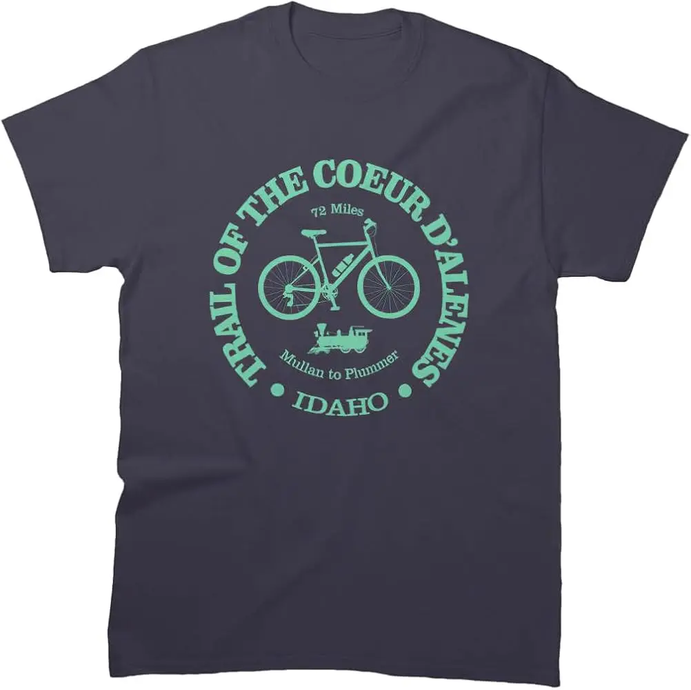 Men Women Shirt Trail Holiday of Cool The Friends Coeur Tee D'Alenes Sleeve Cycling Unisex T-Shirt