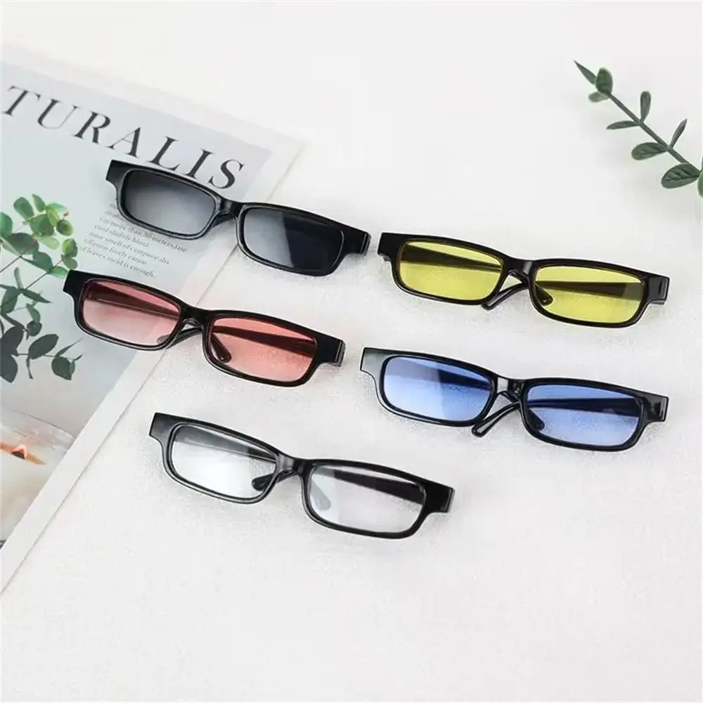 20CM Plush Doll Doll Glasses Plastic Miniatures Mini Clear Lens Eyeglasses Play House Toy Cotton Doll Accessories
