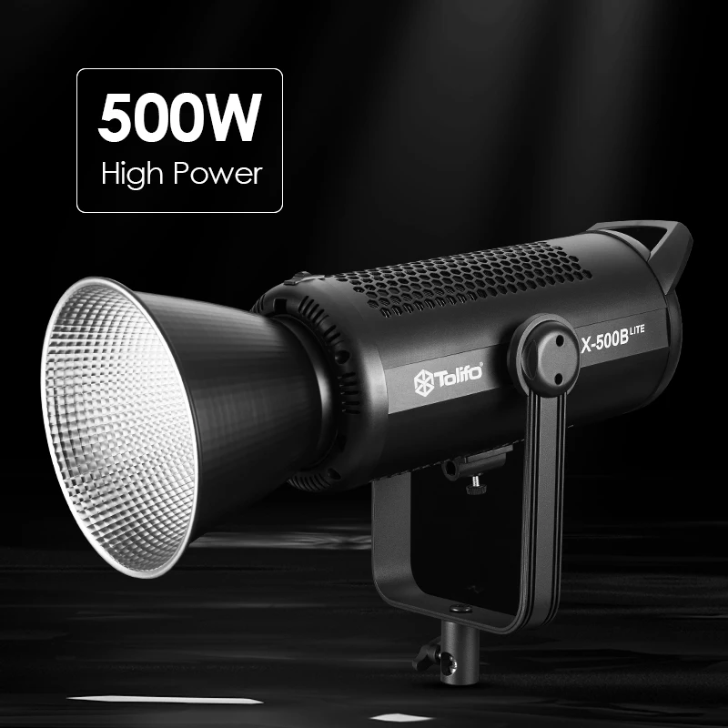 Tolifo-Luz LED X-500B LITE Bicolor, 500W, COB, Bicolor, para vídeo, 86300Lx, alto brillo, iluminación para estudio de fotografía y vídeo