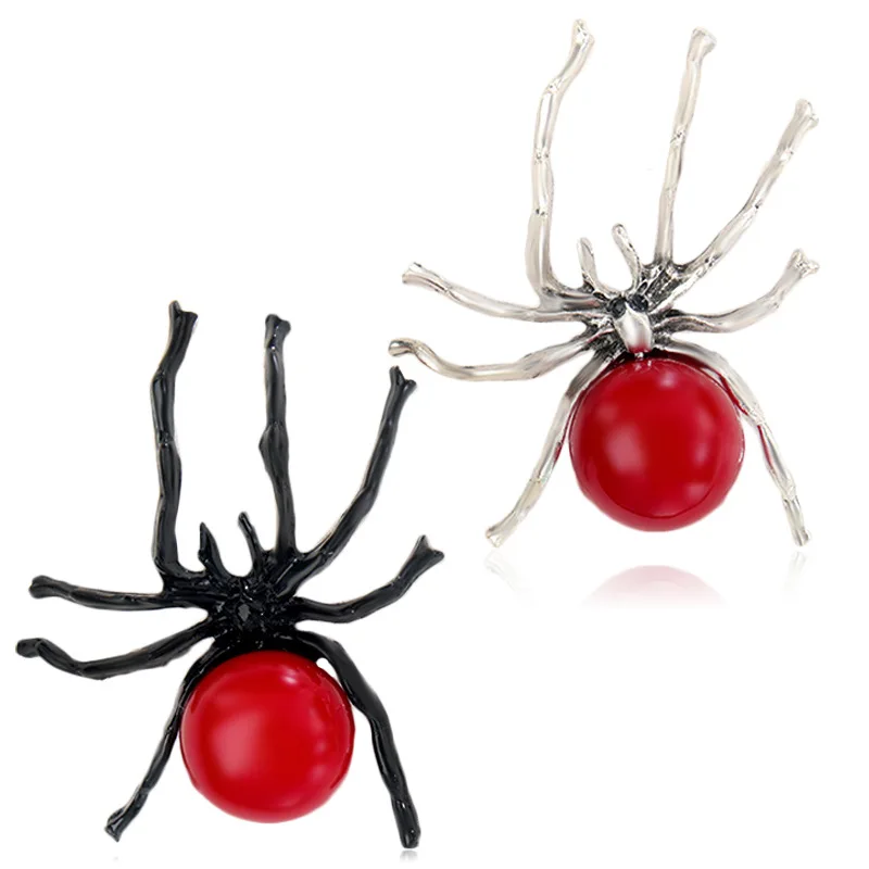 Insect Spider Brooch Elegant Men and Women Animal Party Fashion Pearl Pin Clothing Suit Coat Accesories Daily Retro Jewelry