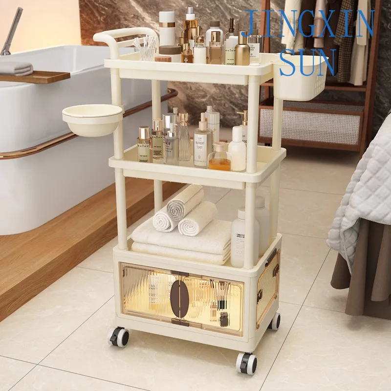 Storage rack Shelf Floor-to-ceiling multi-layer wheeled snack cart