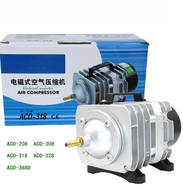 ACO 208/318/328/388D aquatic electromagnetic air compressor fish pond oxygenation and flushing oxygen pump