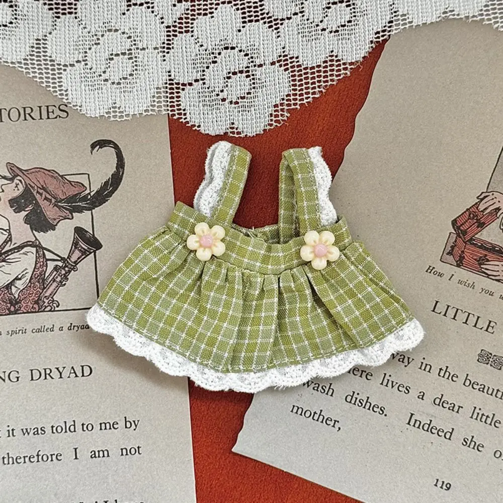 Bogen Puppe Dress Up Kleidung Baumwolle Plaid Nette Exquisite Puppe Rock Mini Rosa Kawaii Mini Puppe Rock BJD Puppe