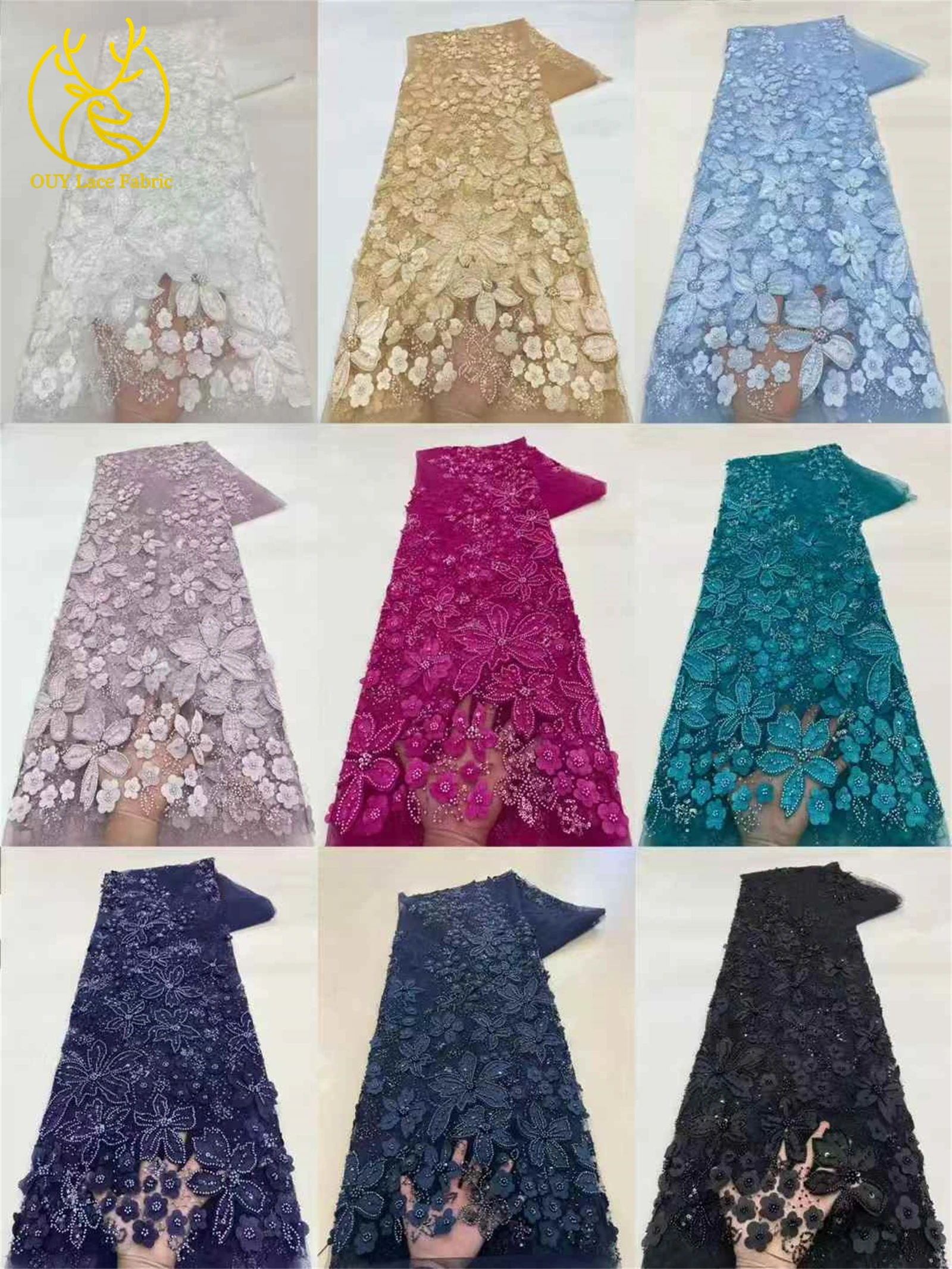 Белая африканская кружевная ткань с блестками и бусинами, 2022, французская нигерийская наклейка для жениха, кружевная сетчатая ткань, женское свадебное платье, праздничное платье