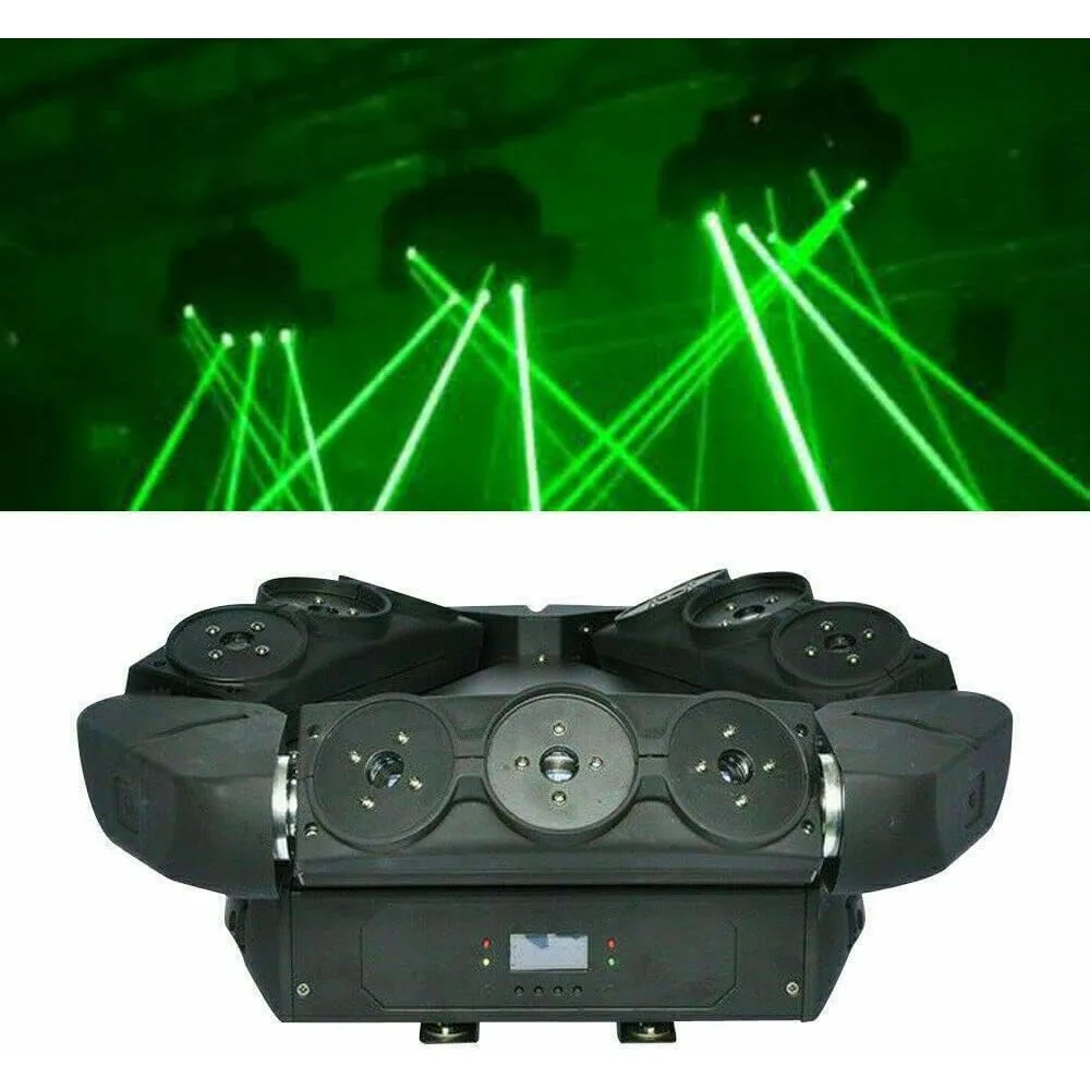 

TFCFL 4 in 1RGBW 9 Eyes Stage Lighting Moving Head Party Light,160W DJ Party Lights Spotlight-Beam/Pinspot Lamp,8/16 Channel
