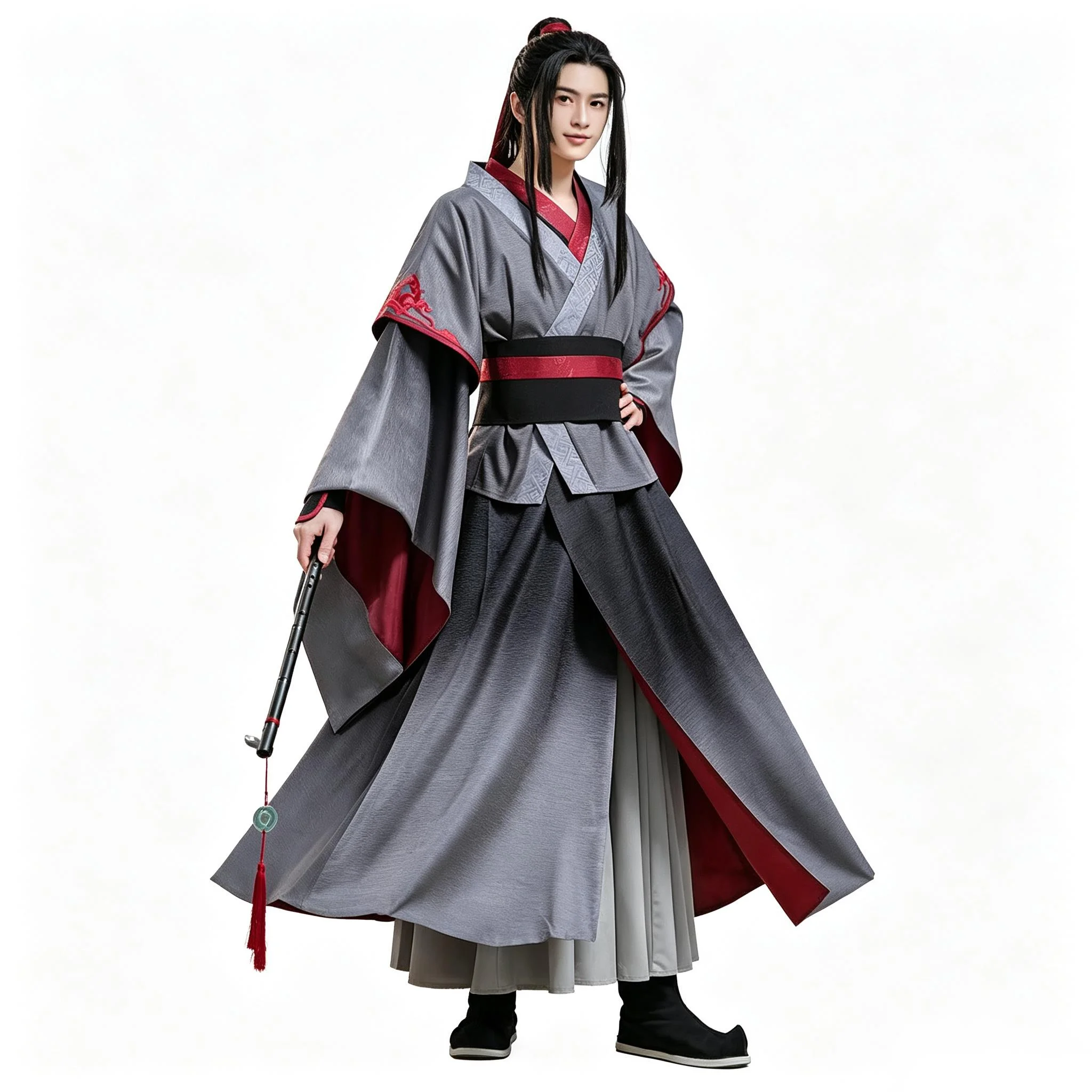 MDZS Mo Xuanyu Wei Ying Cosplay Suit Traditional Chinese Ancient Han Robe For Male Halloween Cosplay Costume