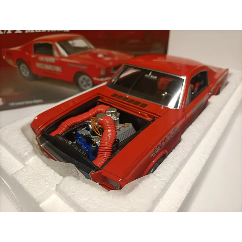 1:18 Scale Diecast Alloy Ford Mustang Toys Retrofitting A Sports Cars Model Classics Adult Collectible Souvenir Gifts Display