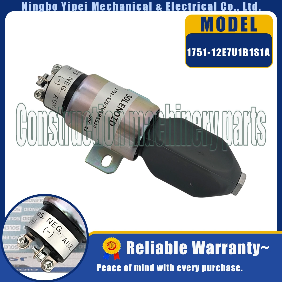 1pc-新しい-12v-1751-12e7u1b1s1a-燃料停止ソレノイド-3-端子付きウッドワードエンジン用