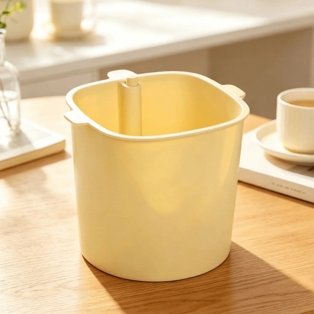 Detachable Draining Basket Garbage Can Plastic Pressable Two-Tier Draining Basket Sturdy Countertop Waste Bin Tea Dregs Disposal