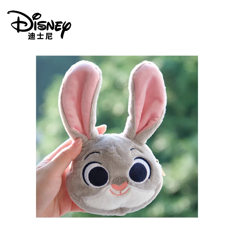 New Disney Cartoon Mini Wallet Kawaii Lotso Judy Plush Wallet Chip Backpack Pendant Keychain Children's Festival Gift