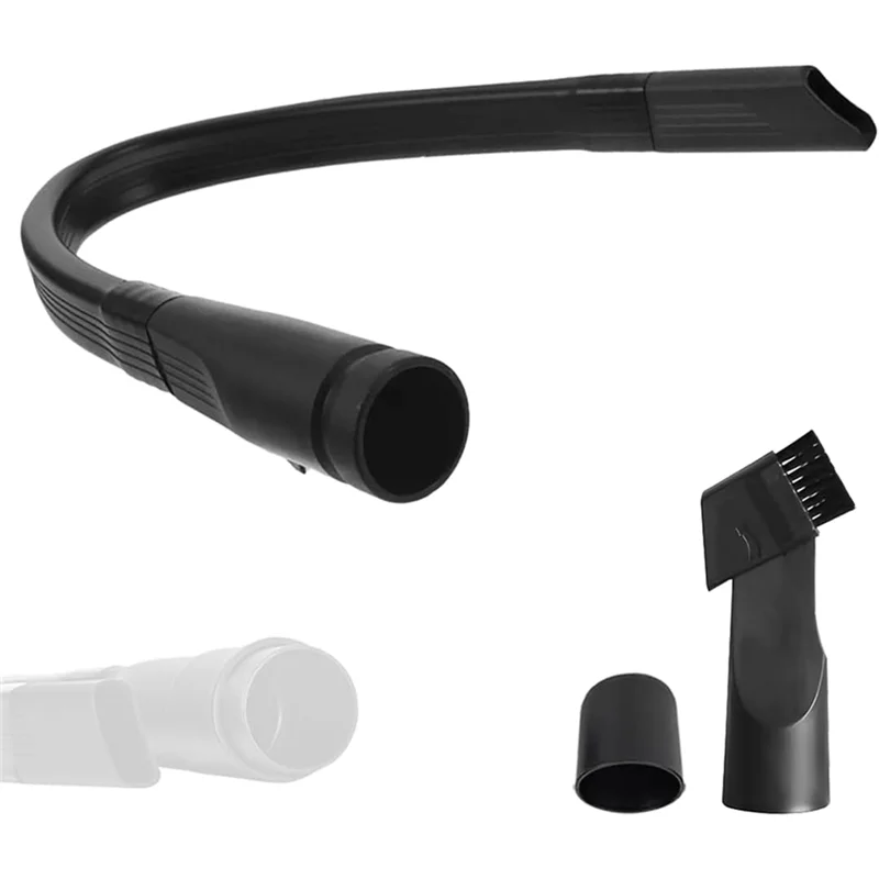 หัวดูดฝุ่นแบบยืดหยุ่น ABKR-Universal ขนาด 25 นิ้ว พร้อมหัวแปรงถอดได้ สำหรับเครื่องดูดฝุ่นทุกขนาด 1-1/4 นิ้ว หรือ 1-3/8 นิ้ว