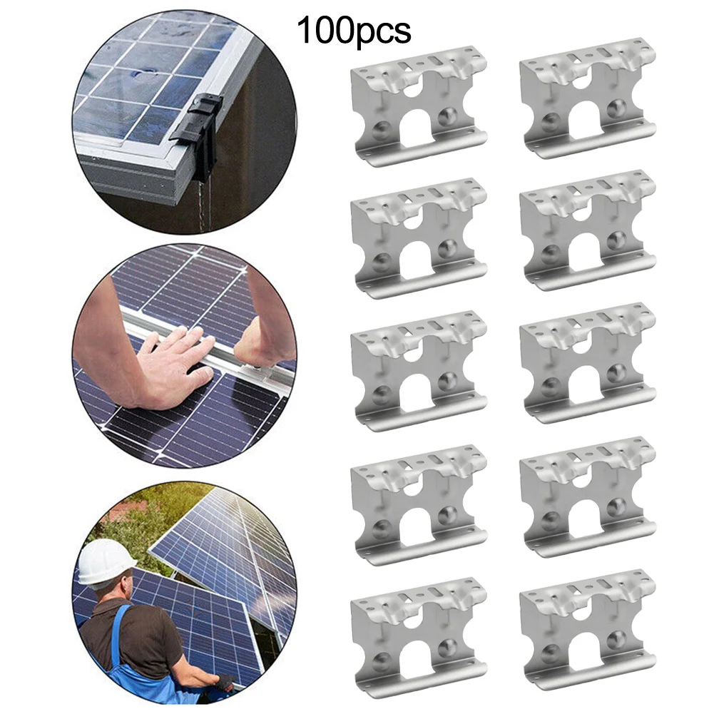 

Solar Panel Photovoltaic Water Guide Clamp Made of Aluminum Alloy for Frames 30mm 35mm 40mm Easy Installation 100 Pieces