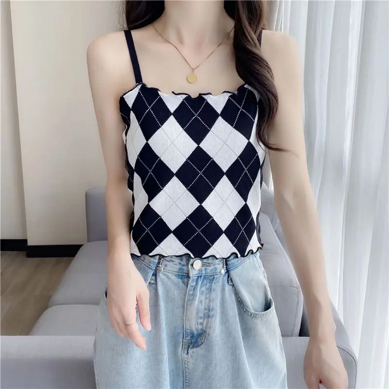 Mode Neue Süße V-ausschnitt Sexy Pullover Vielseitig Ärmelloses Strick Top für frauen Kleidung Büro Dame Kausalen Lose Tops D145