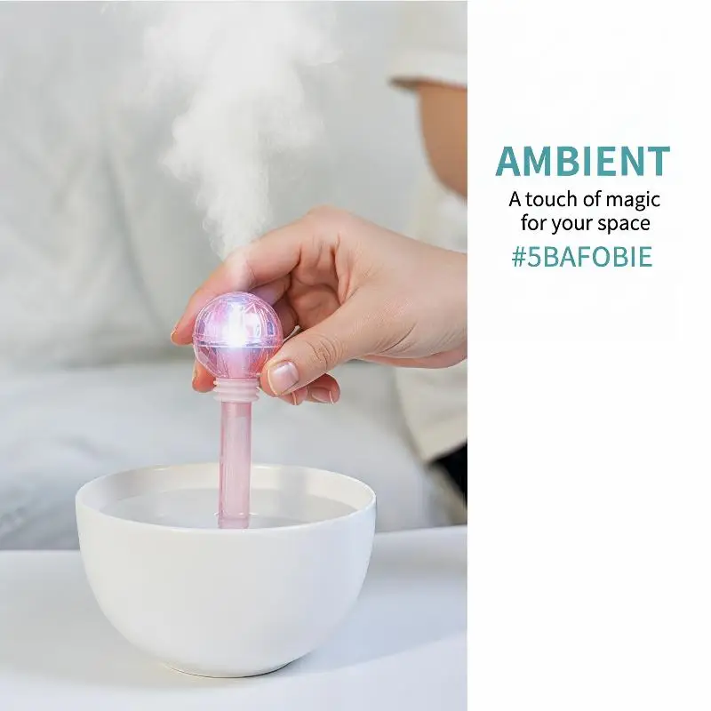 

Mini USB Humidifier Stick Color LED Light Portable Aroma Diffuser Anion Mist Maker for Home Car Office