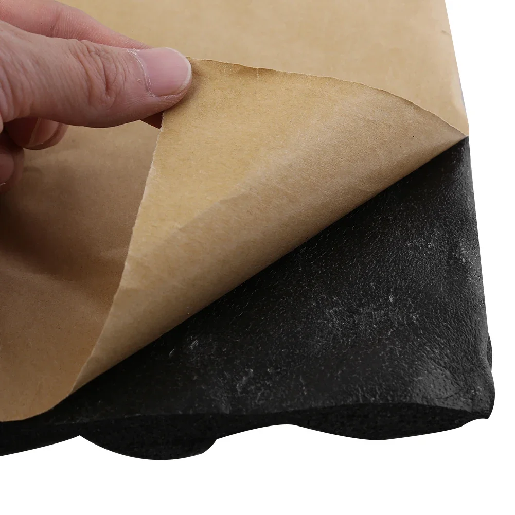 1 Rolle 2cm-50x100cm Selbstklebende Schwarze Schalldämmende Schaumstoffplatte Geräusch- und Wärmeisolierung Schallschutzplatten für Wände und Autos – Detail 5