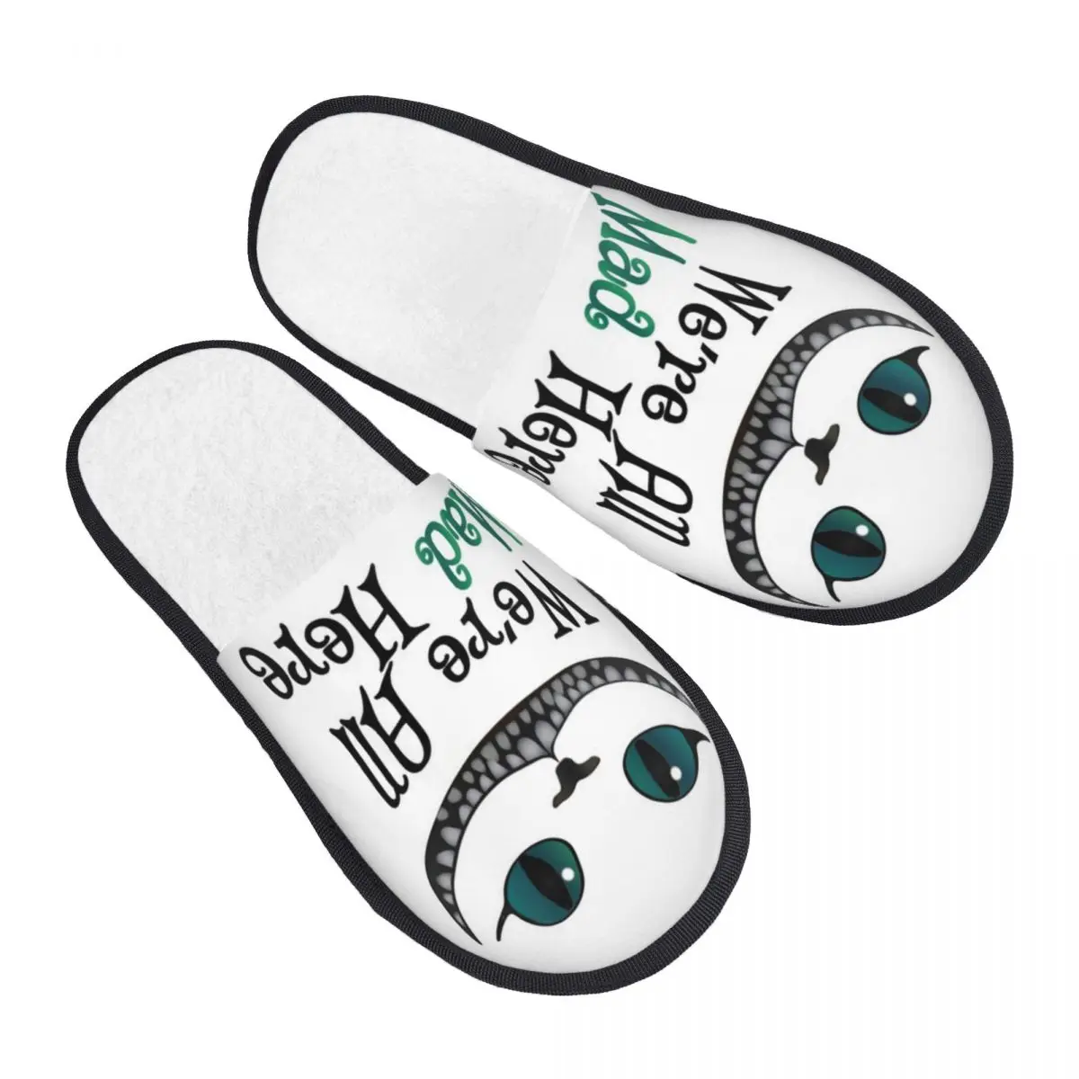 

Тапочки из пены с эффектом памяти «Чеширский кот» на заказ, женские уютные теплые домашние тапочки