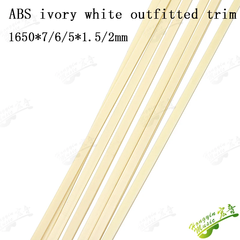 10 Stück ABS Gitarren-Bindingstreifen ABS Gitarrenteile Zubehör für Gitarrenbauer Korpus- und Griffbrett-Binding 1650*6 – Detail 2