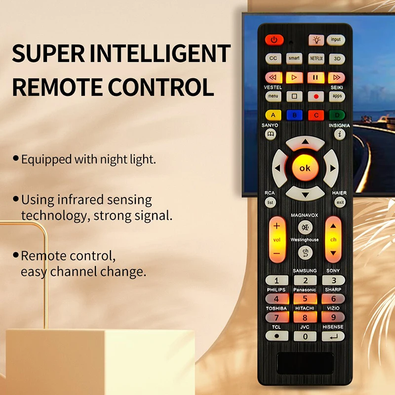 Universal Replacement Remote Control for All Brand Television TV For Sony for Samsung for Panasonic Smart Home Controle Tv Box