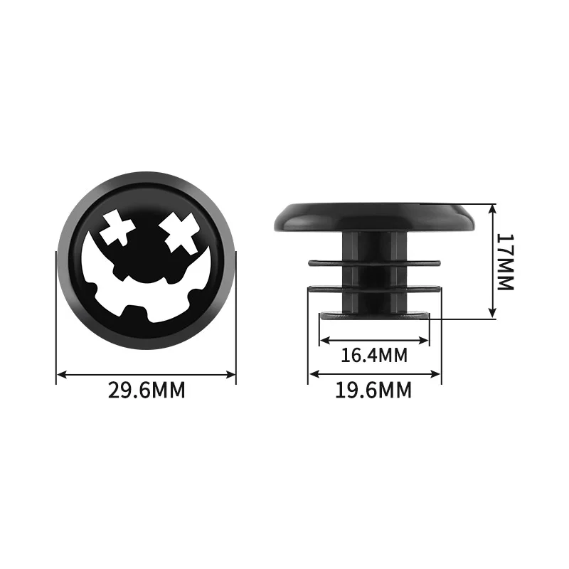 MUQZI 2 قطعة غطاء نهاية مقود الدراجة الجبلية الطريق دراجة سبائك الألومنيوم مقود القبضات سدادة طرفية يغطي أجزاء الدراجات #5