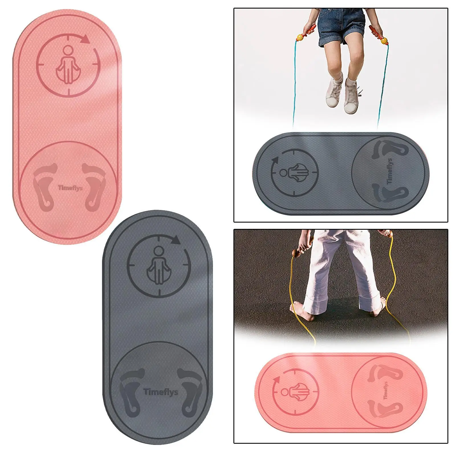 

Jump Rope Mat Shock Absorption Fitness Mat for Adults Home Gym Flooring