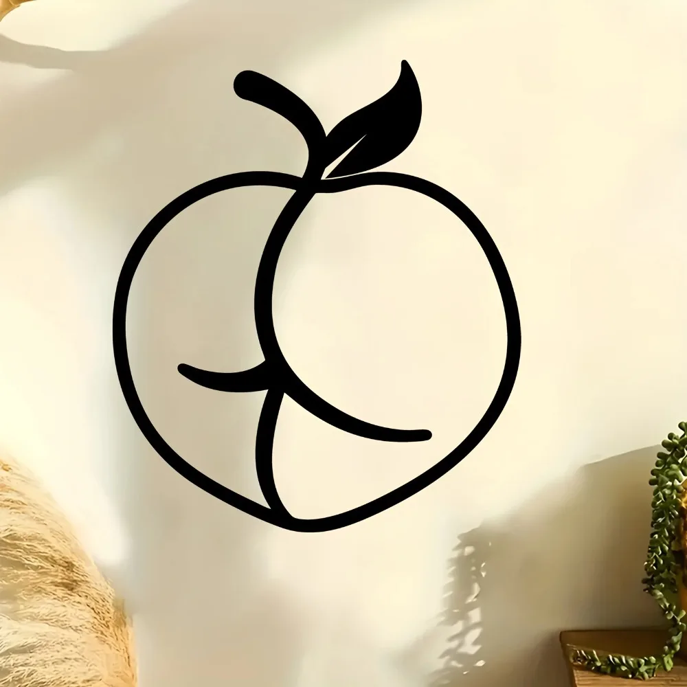 Apple Design Metal Wall Sculpture Rustproof Outdoor Art Decor for Garden Fence & Yard Decorationl