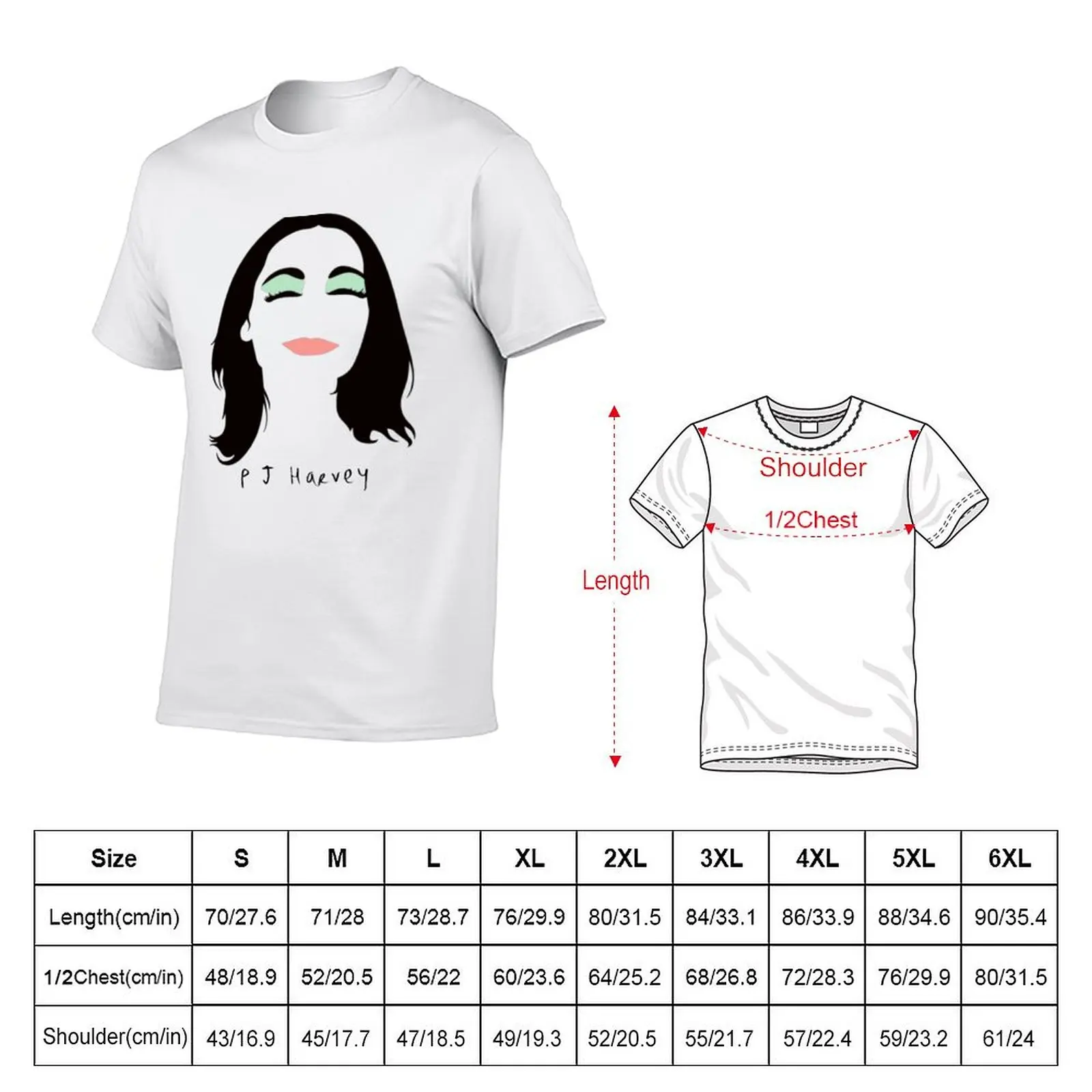 PJ HARVEY T-Shirt t shirts with prints t shirt man casual man t shirt cotton high quality T-Shirt