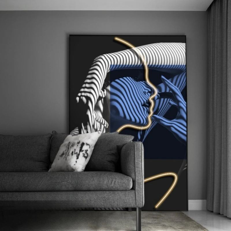 Modern Fixture Luxury LED Mural Light For Corridor Living Dining Room Bedroom Lustre Home Decoration Hanging Painting Wall Lamp