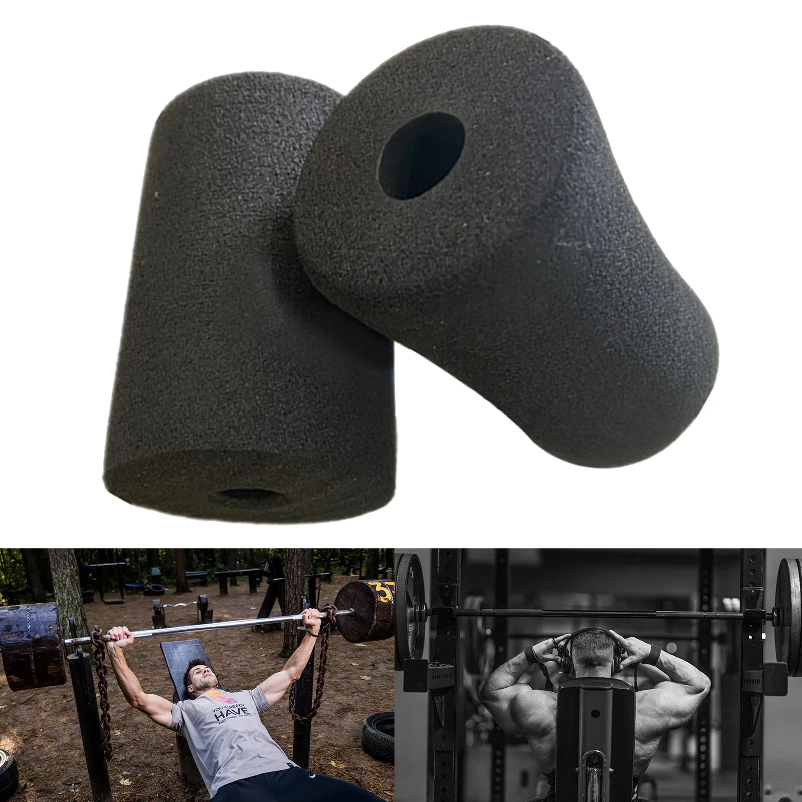 2PCS Foot Foam Pads Rollers Replacement For Leg Extension For Weight Bench Home Bench And Gym Workout Machines