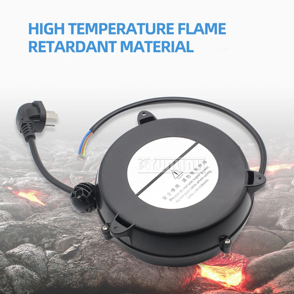 Telescopic wire reel 3 core power winding reel outdoor New Energy mobile flame retardant cable reel