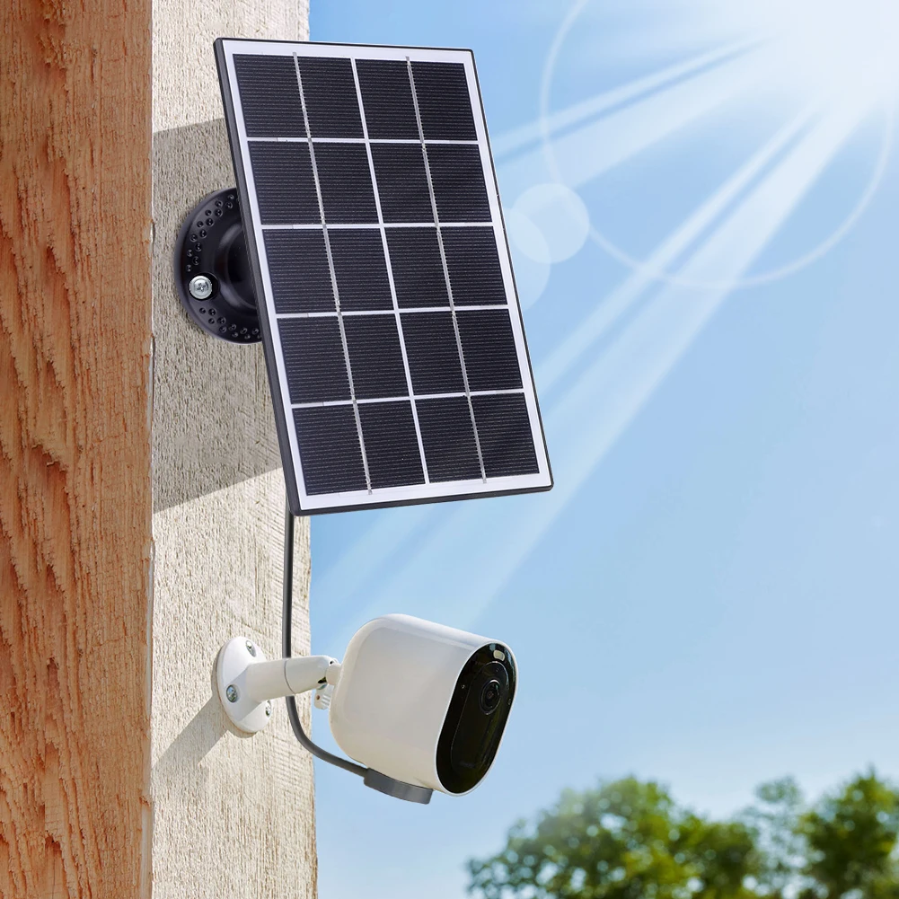 5V 10W Solar Panel Charger IP65 Waterproof Solar Charging Panel 360°Adjustable Wall Mount for Arlo Ultra for Arlo Pro 5S/4/3 view 2