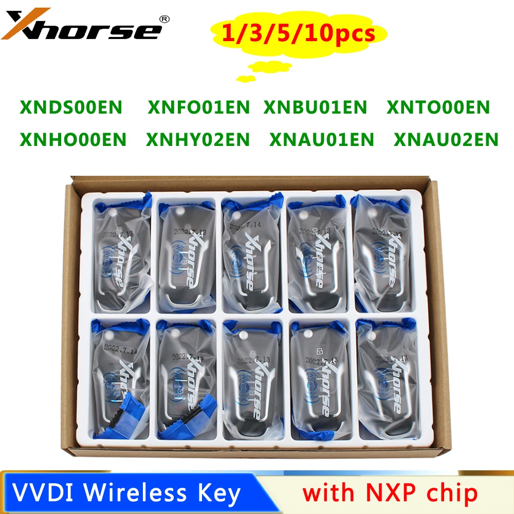 Xhorse VVDI Wireless Remote Car Key XNDS00EN XNFO01EN XNBU01EN XNHO00EN XNAU01EN XNHY02EN XNTO00EN for VVDI2 VVDI Key Tool