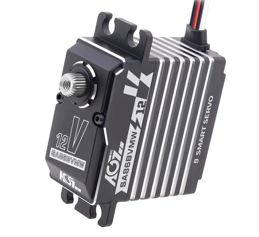 AGFRC SA86BVMW High Torque 60KG 12V Smart Waterproof Servo Brushless Motor Digital Programmable Servo For RC Racing Car