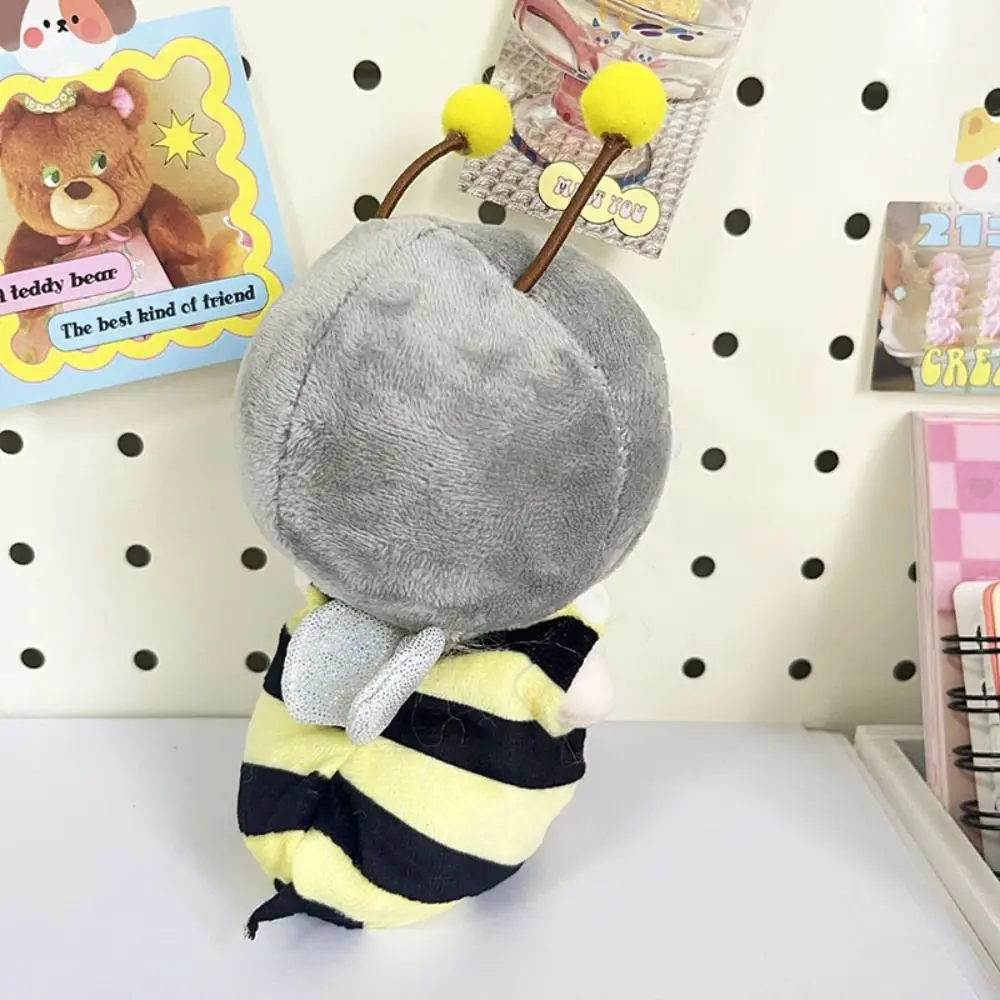 Shark and Bee 10cm Cotton Doll Clothes Cartoon Jumpsuit 10cm Idol Doll Outfit Multicolor Two Piece Suit Doll Changing Dressing