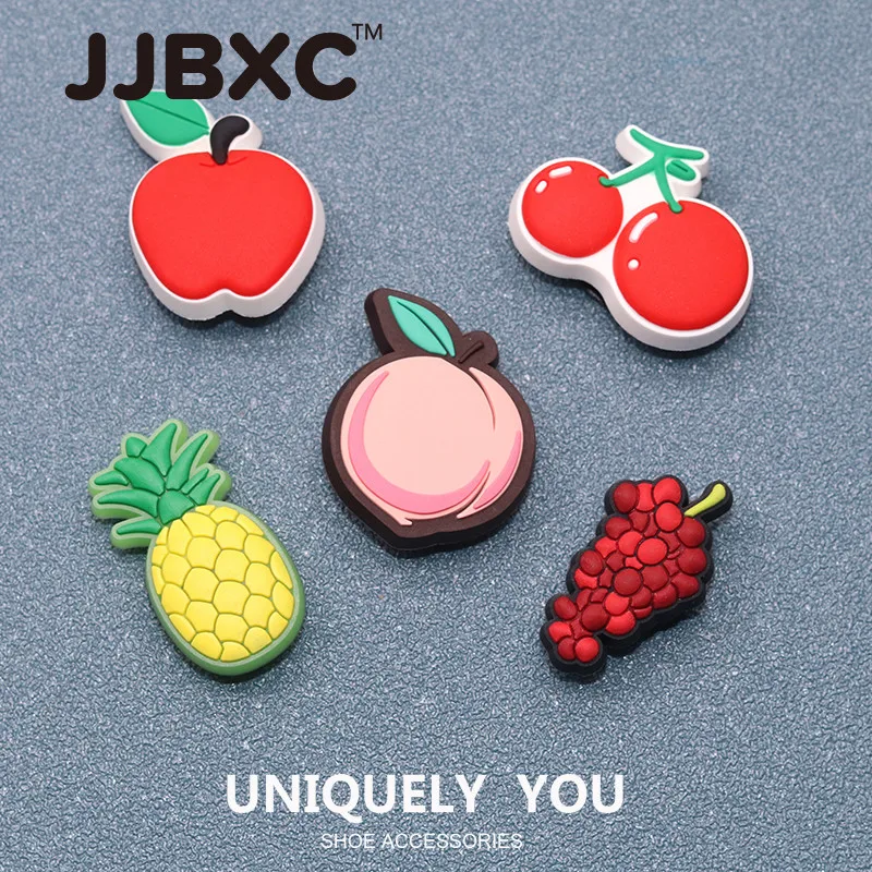 

JJBXC CHARM Shoe Buckle Shoe Accessories Cartoon Fruit DIY Fashion Shoes Accessories Suitable for cross Shoes